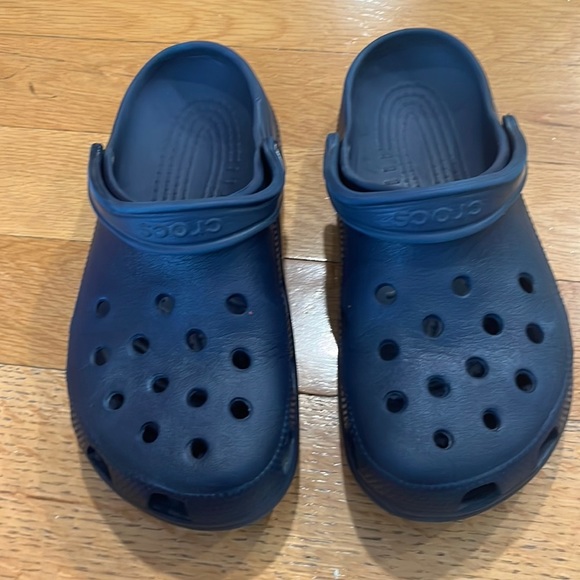 CROCS Shoes Crocs Womens Navy Blue Sandals Size 9 Poshmark